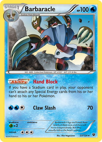 Barbaracle (23/124) [XY: Fates Collide] Pokémon