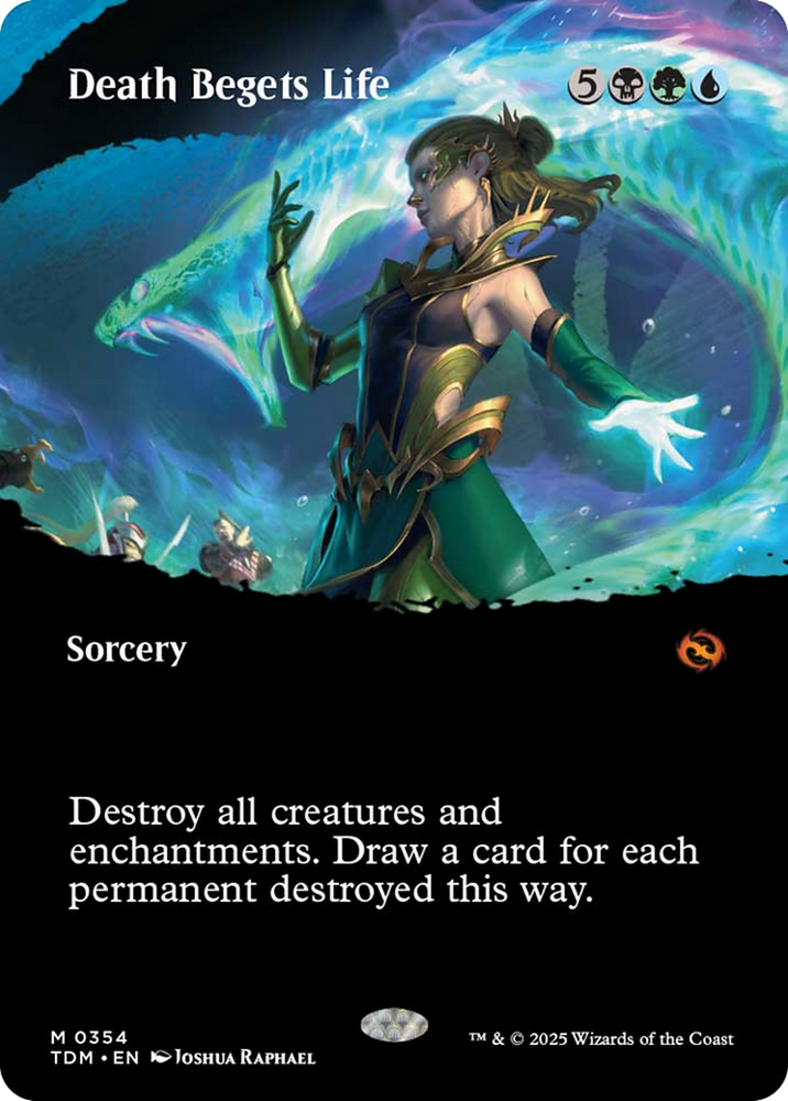 Death Begets Life (Borderless) [Tarkir: Dragonstorm] Magic: The Gathering