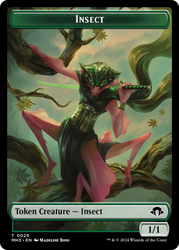 Eldrazi Spawn // Insect (0025) Double-Sided Token [Modern Horizons 3 Tokens] Magic: The Gathering