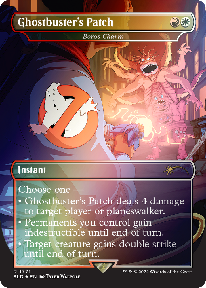 Ghostbuster's Patch - Boros Charm (Rainbow Foil) [Secret Lair Drop Series] Magic: The Gathering