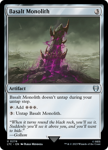 Basalt Monolith [The Lord of the Rings: Tales of Middle-Earth Commander] Magic: The Gathering
