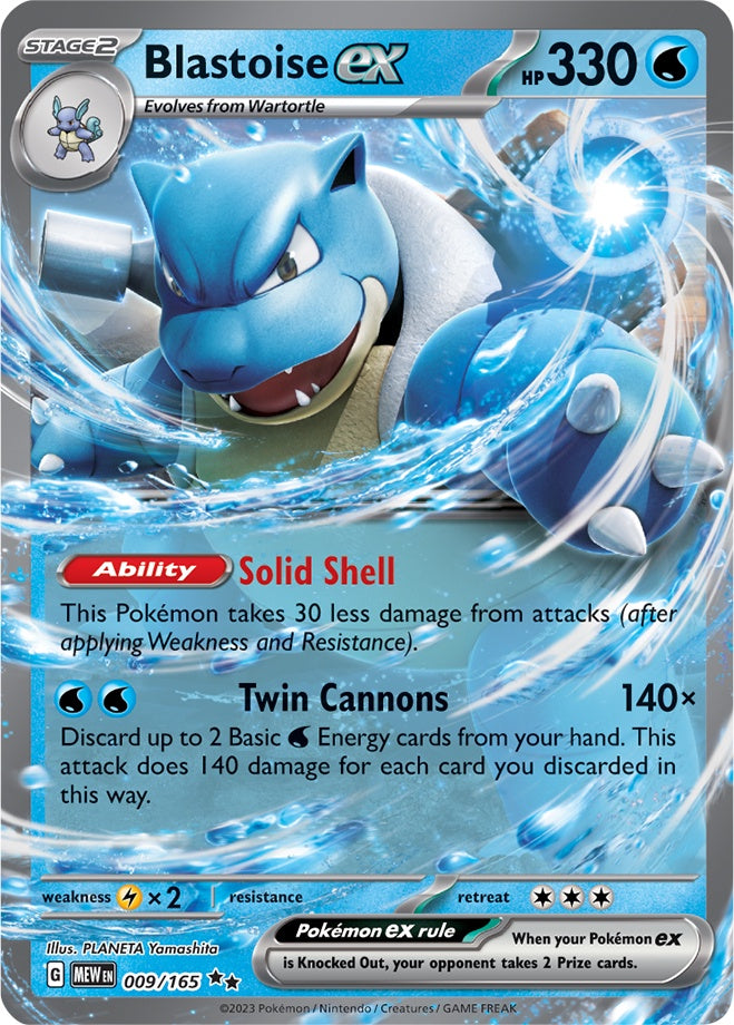 Blastoise ex (009/165) (Jumbo Card) [Scarlet & Violet 151] Pokémon
