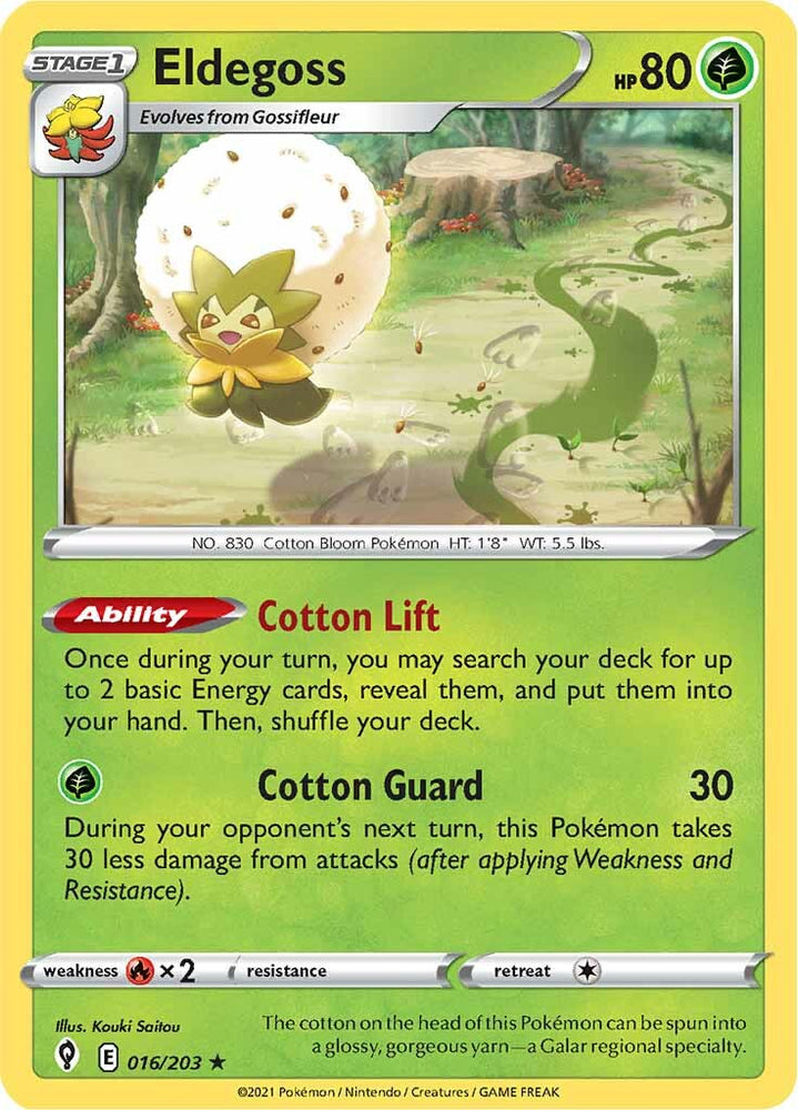 Eldegoss (016/203) (Theme Deck Exclusive) [Sword & Shield: Evolving Skies] Pokémon