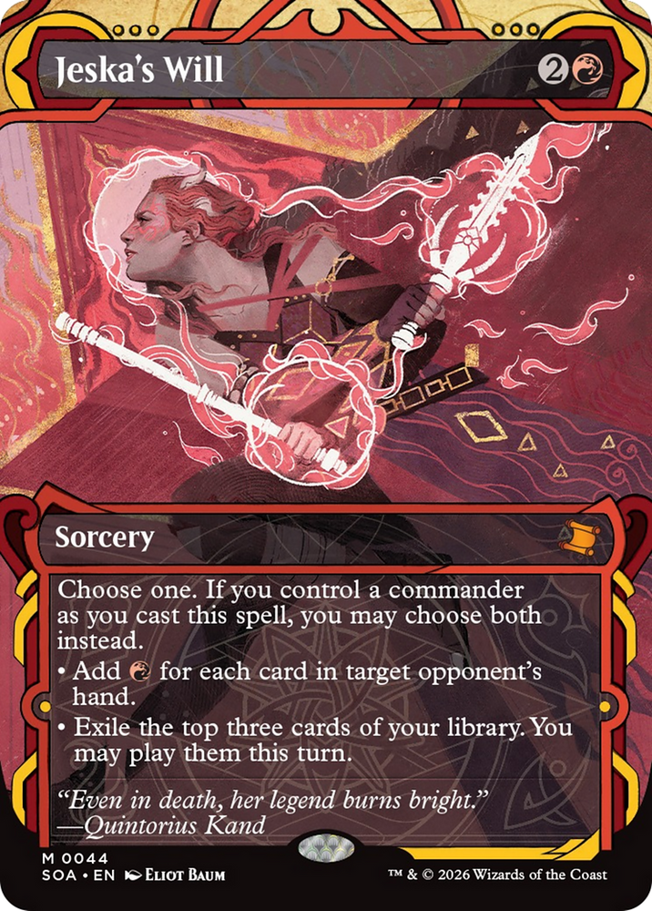 Jeska's Will [Secrets of Strixhaven: Mystical Archive] Magic: The Gathering