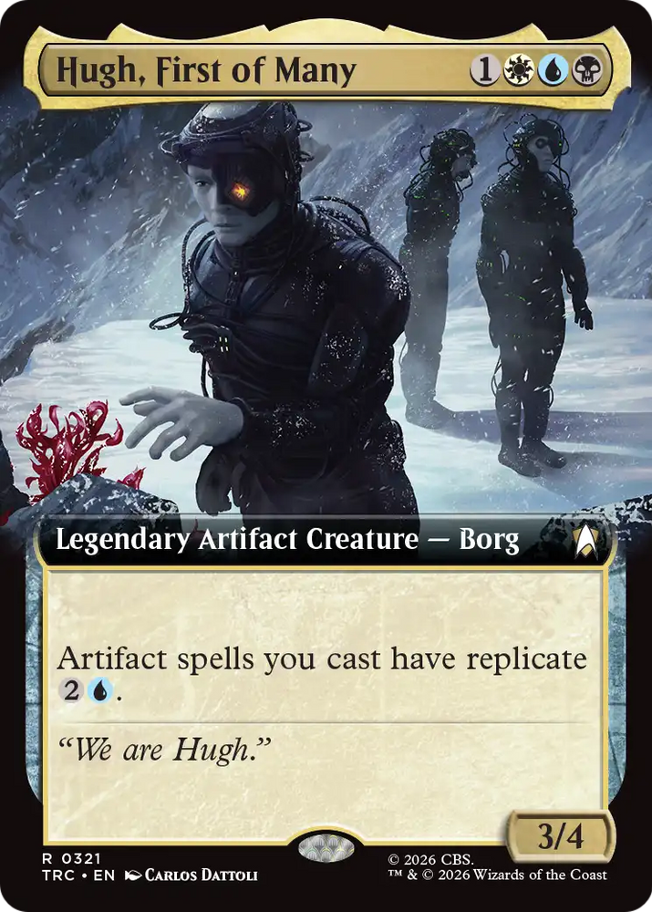 Hugh, First of Many (Extended Art) [Star Trek Commander] Magic: The Gathering