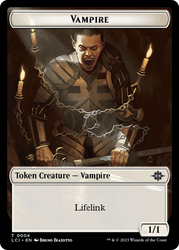 Vampire // Spirit Double-Sided Token [The Lost Caverns of Ixalan Tokens] Magic: The Gathering