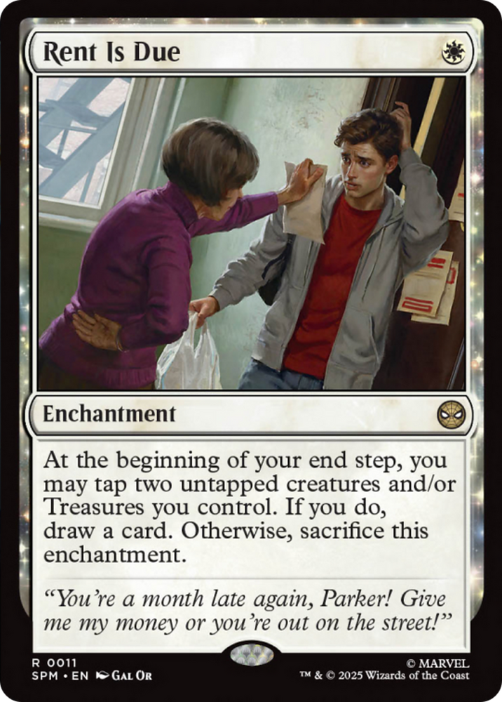 Rent Is Due [Marvel's Spider-Man] Magic: The Gathering