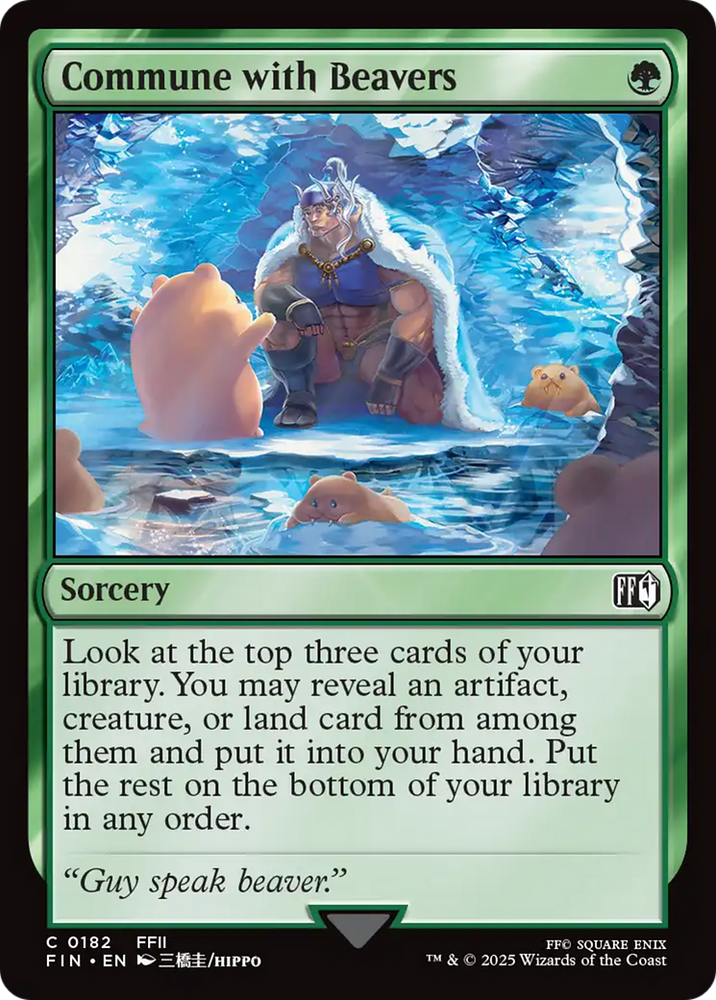 Commune with Beavers [FINAL FANTASY] Magic: The Gathering