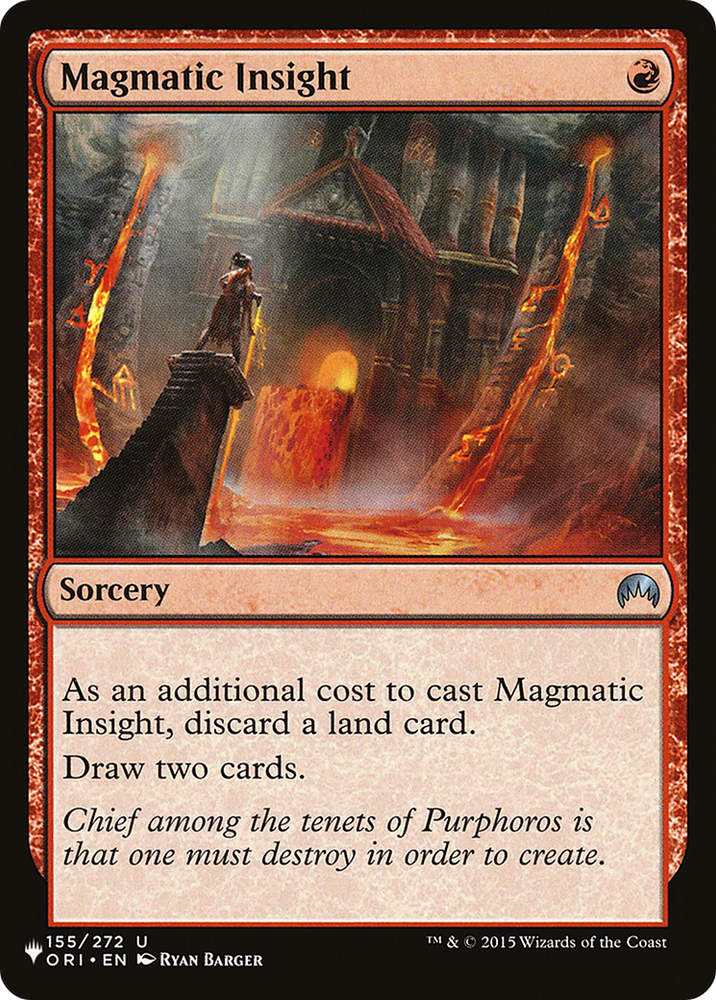 Magmatic Insight [The List] Magic: The Gathering