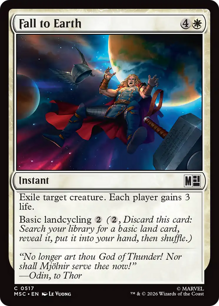 Fall to Earth [Marvel Super Heroes Commander] Magic: The Gathering