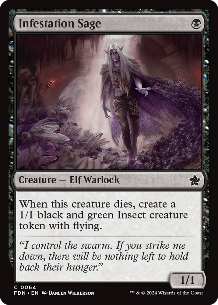 Infestation Sage [Foundations] Magic: The Gathering