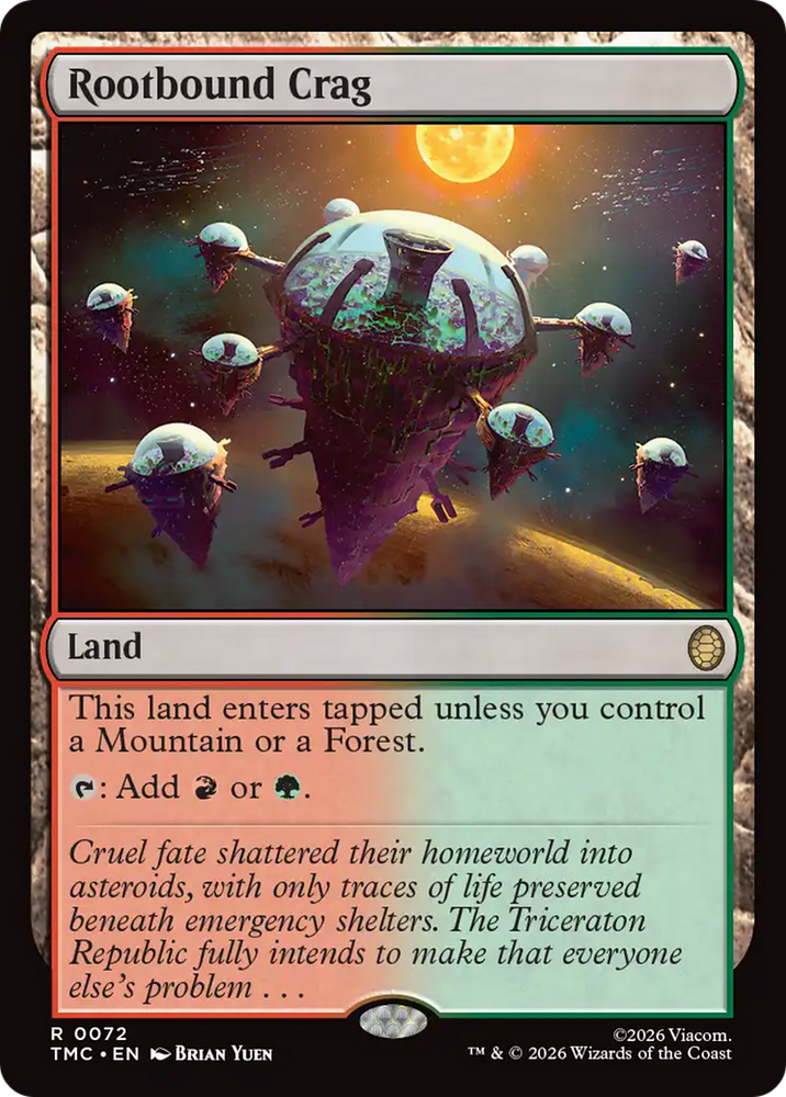 Rootbound Crag [Teenage Mutant Ninja Turtles Commander] Magic: The Gathering