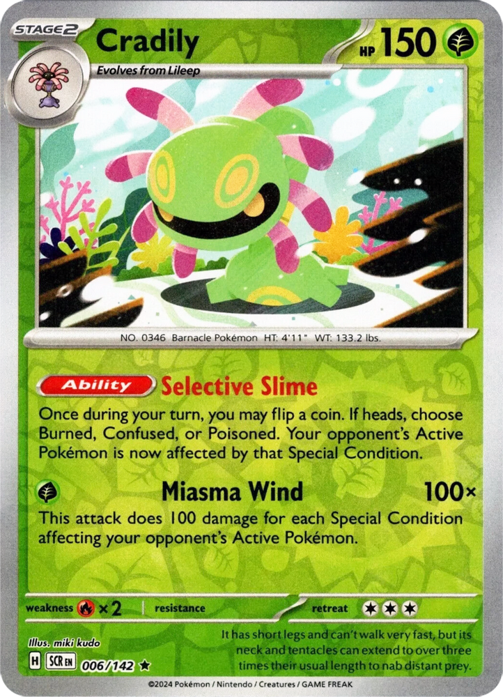Cradily (006/142) [Scarlet & Violet: Stellar Crown] Pokémon