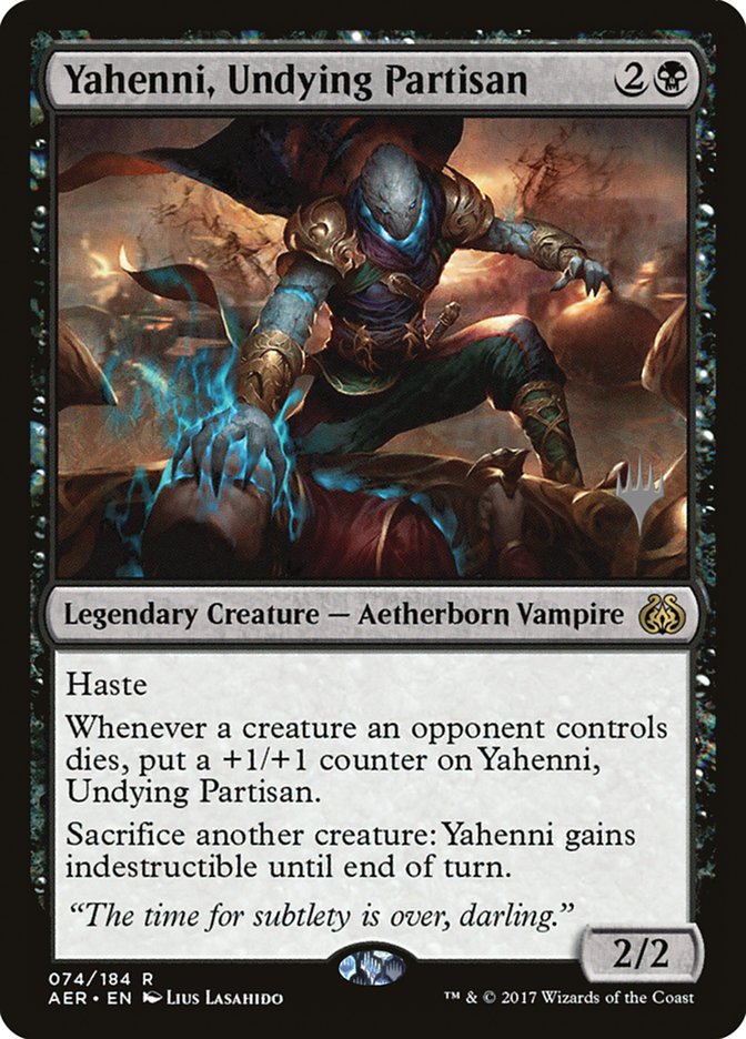 Yahenni, Undying Partisan (Promo Pack) [Aether Revolt Promos] Magic: The Gathering