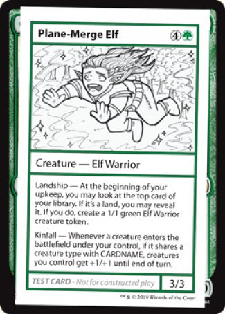 Plane-Merge Elf (2021 Edition) [Mystery Booster Playtest Cards] Magic: The Gathering