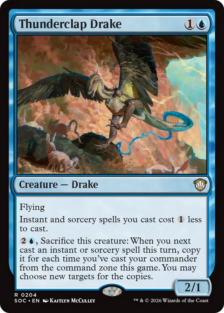 Thunderclap Drake [Secrets of Strixhaven Commander] Magic: The Gathering