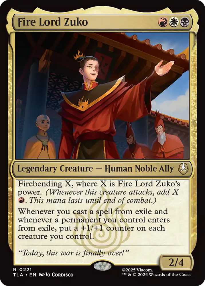 Fire Lord Zuko [Avatar: The Last Airbender] Magic: The Gathering
