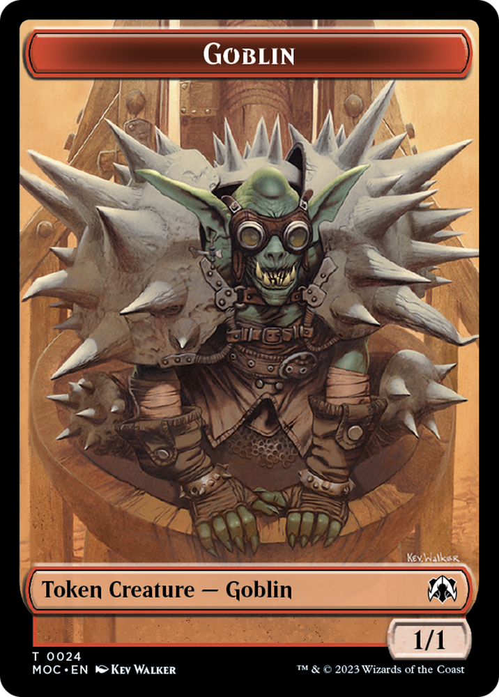 Goblin // Sliver Double-Sided Token [March of the Machine Commander Tokens] Magic: The Gathering
