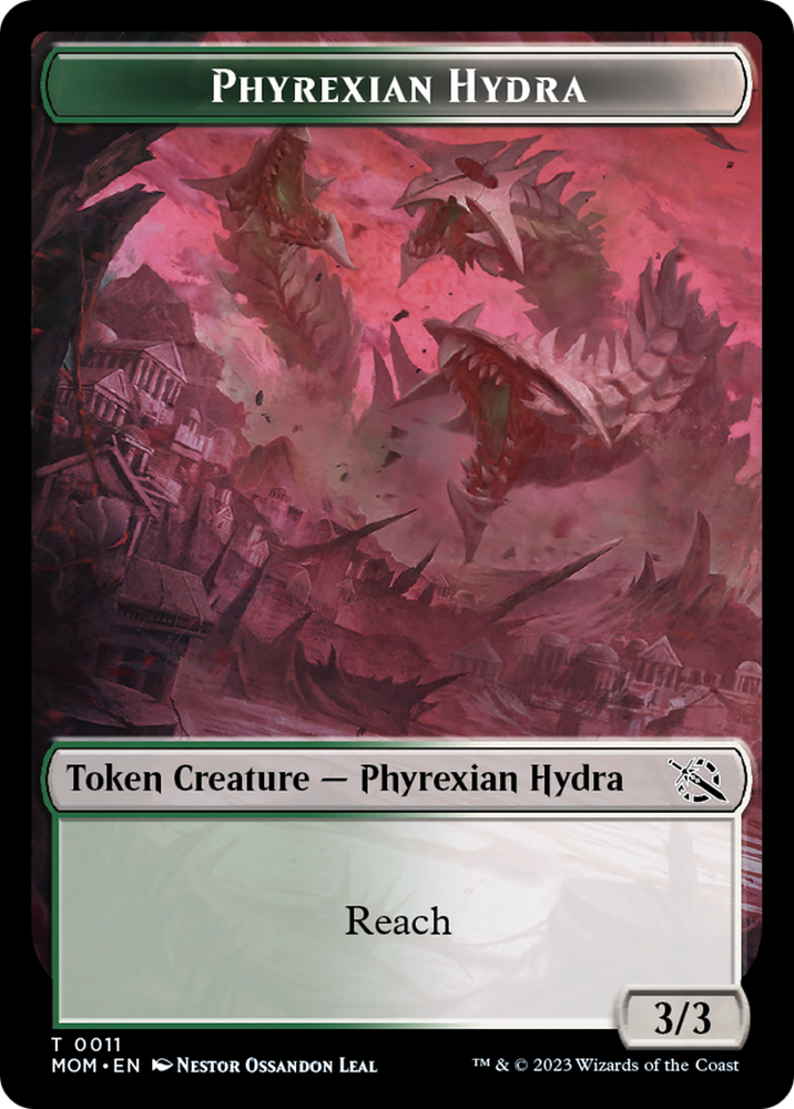 Elemental (9) // Phyrexian Hydra (11) Double-Sided Token [March of the Machine Tokens] Magic: The Gathering