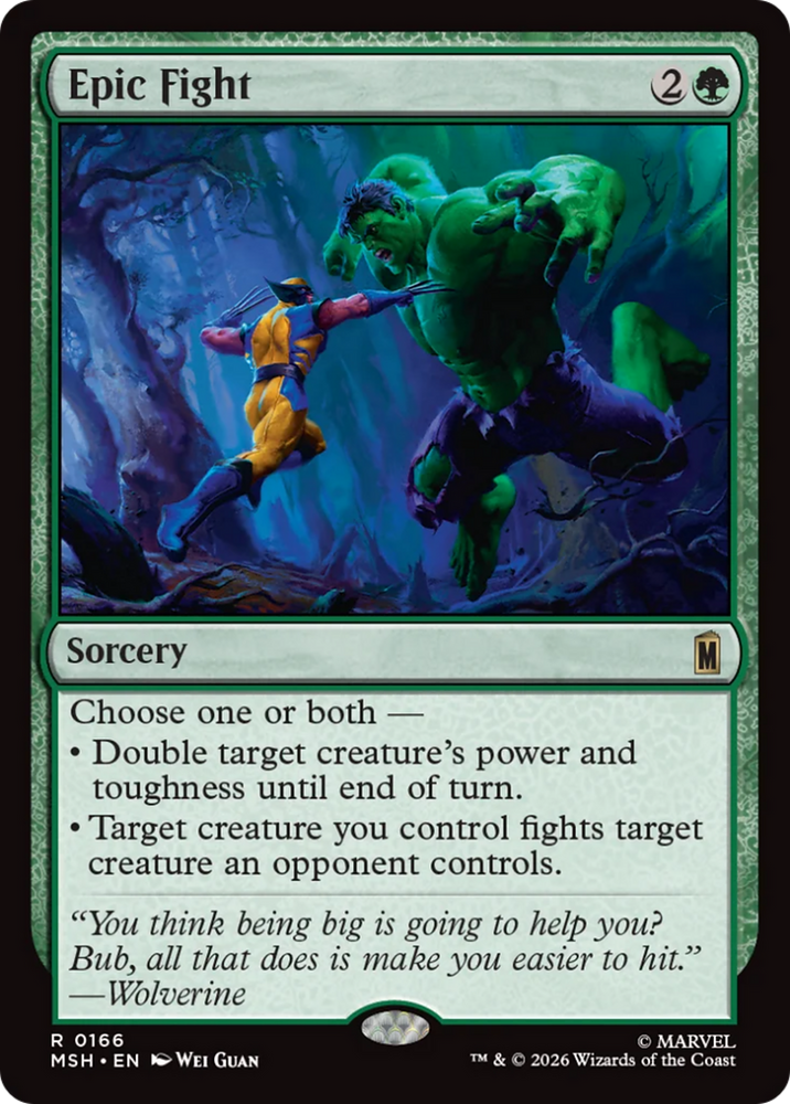 Epic Fight [Marvel Super Heroes] Magic: The Gathering