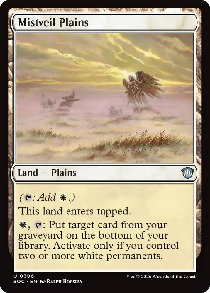 Mistveil Plains [Secrets of Strixhaven Commander] Magic: The Gathering