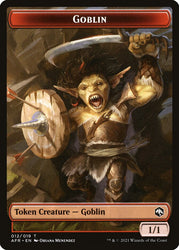 Lost Mine of Phandelver // Goblin Double-Sided Token [Dungeons & Dragons: Adventures in the Forgotten Realms Tokens] Magic: The Gathering