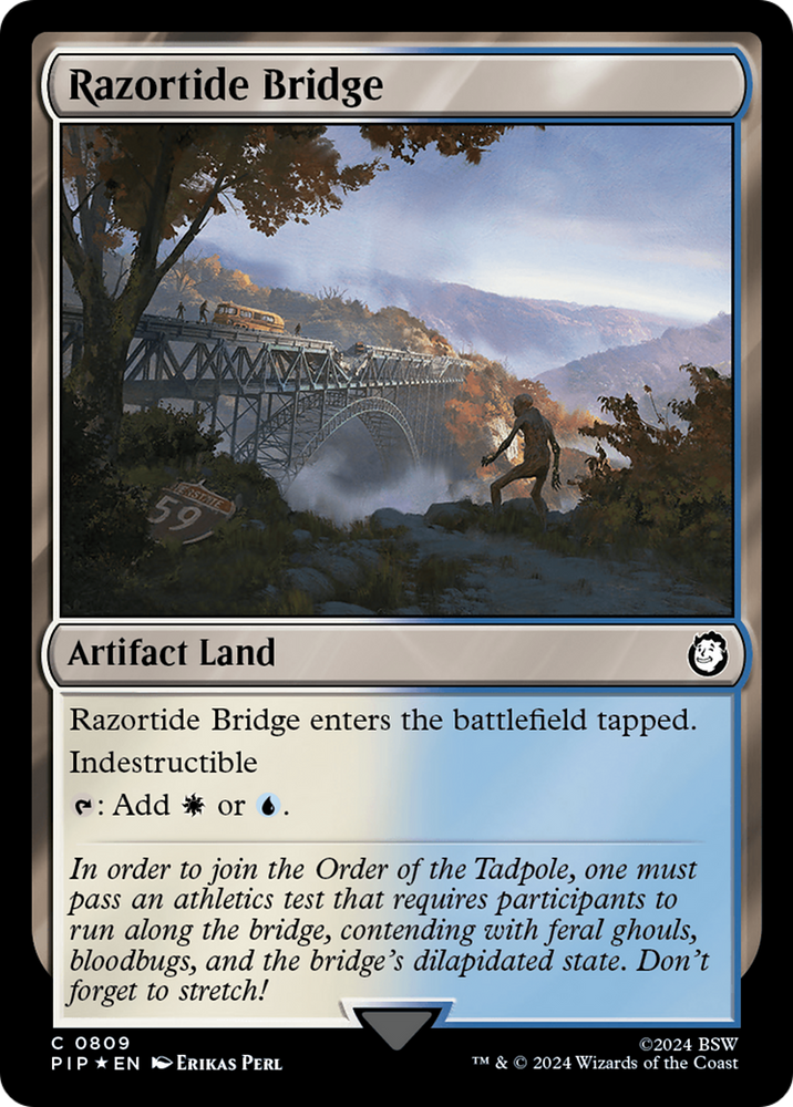 Razortide Bridge (Surge Foil) [Fallout] Magic: The Gathering