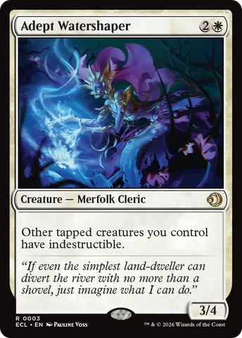 Adept Watershaper [Lorwyn Eclipsed] Magic: The Gathering