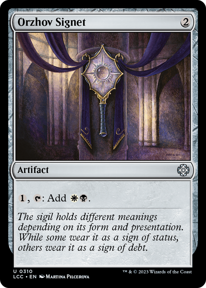 Orzhov Signet [The Lost Caverns of Ixalan Commander] Magic: The Gathering