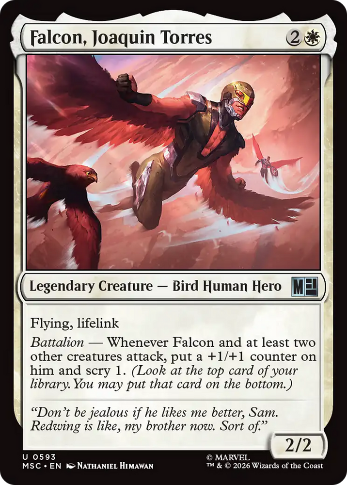 Falcon, Joaquin Torres [Marvel Super Heroes Commander] Magic: The Gathering
