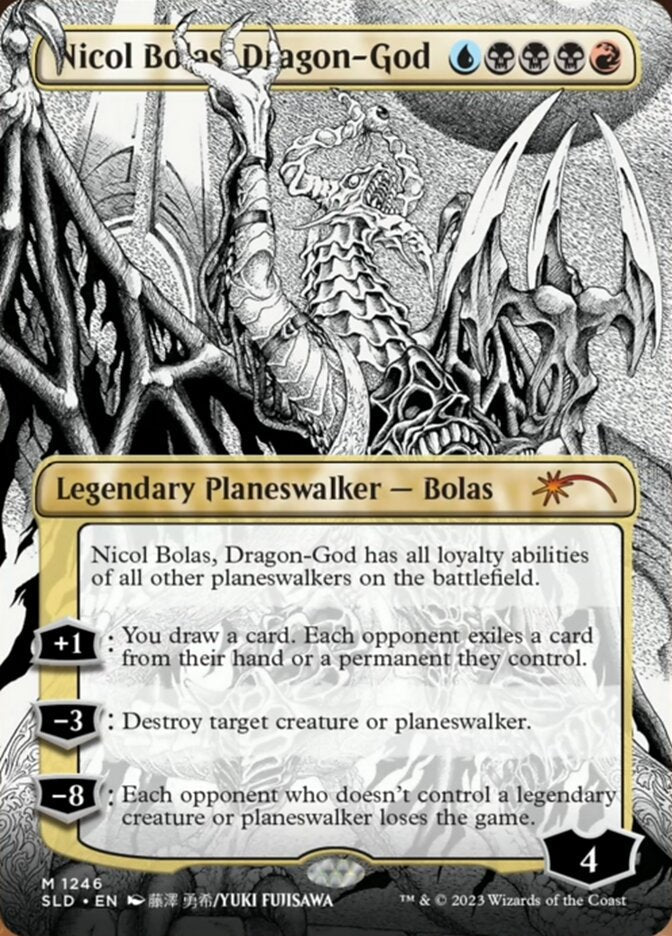 Nicol Bolas, Dragon-God (Borderless) [Secret Lair Drop Series] Magic: The Gathering
