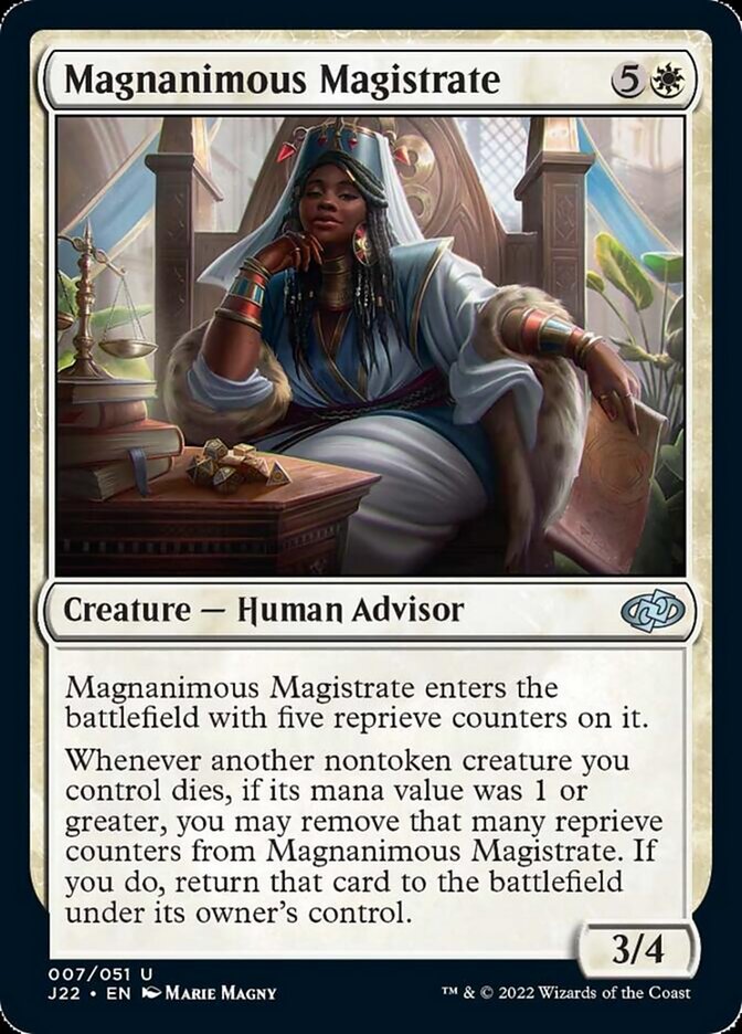 Magnanimous Magistrate [Jumpstart 2022] Magic: The Gathering