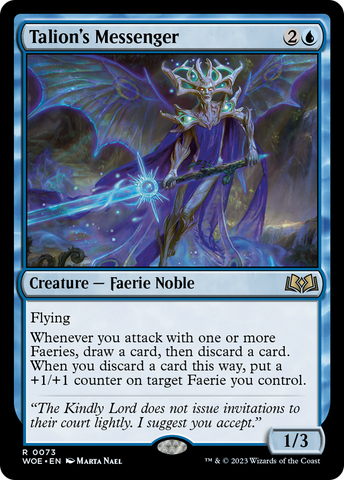 Talion's Messenger [Wilds of Eldraine] Magic: The Gathering