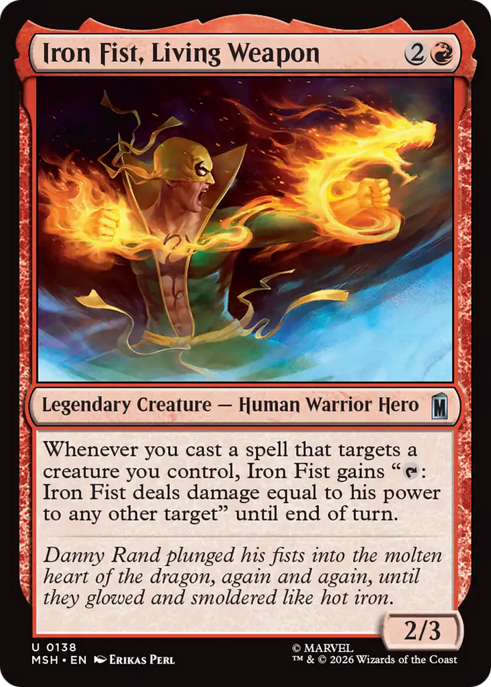 Iron Fist, Living Weapon [Marvel Super Heroes] Magic: The Gathering