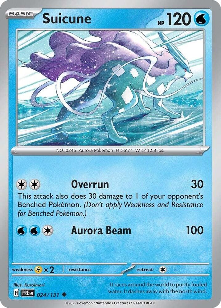 Suicune (024/131) [Scarlet & Violet: Prismatic Evolutions] Pokémon