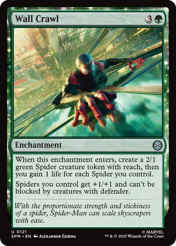 Wall Crawl [Marvel's Spider-Man] Magic: The Gathering