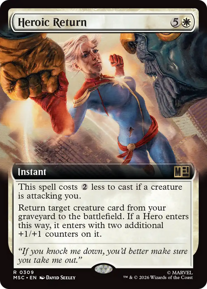 Heroic Return (Extended Art) [Marvel Super Heroes Commander] Magic: The Gathering