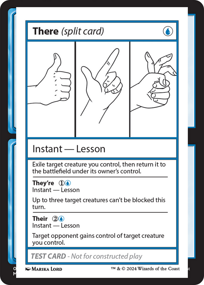 There (Split Card) [Mystery Booster 2 Playtest Cards] Magic: The Gathering
