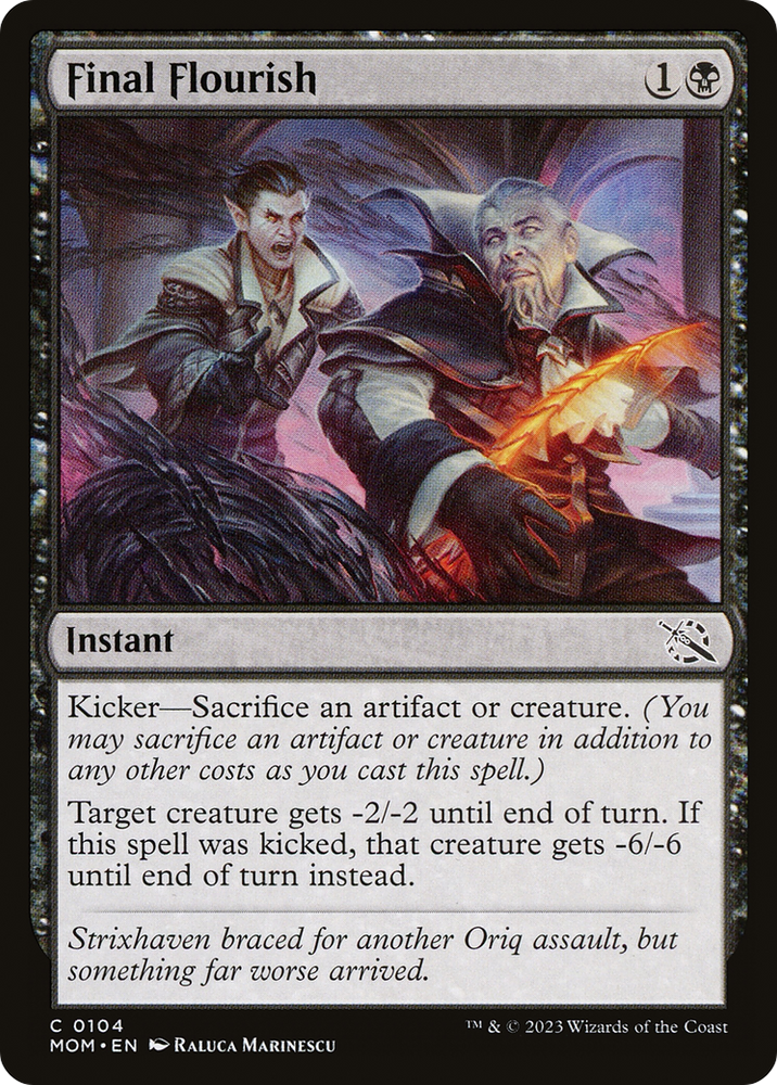 Final Flourish [March of the Machine] Magic: The Gathering