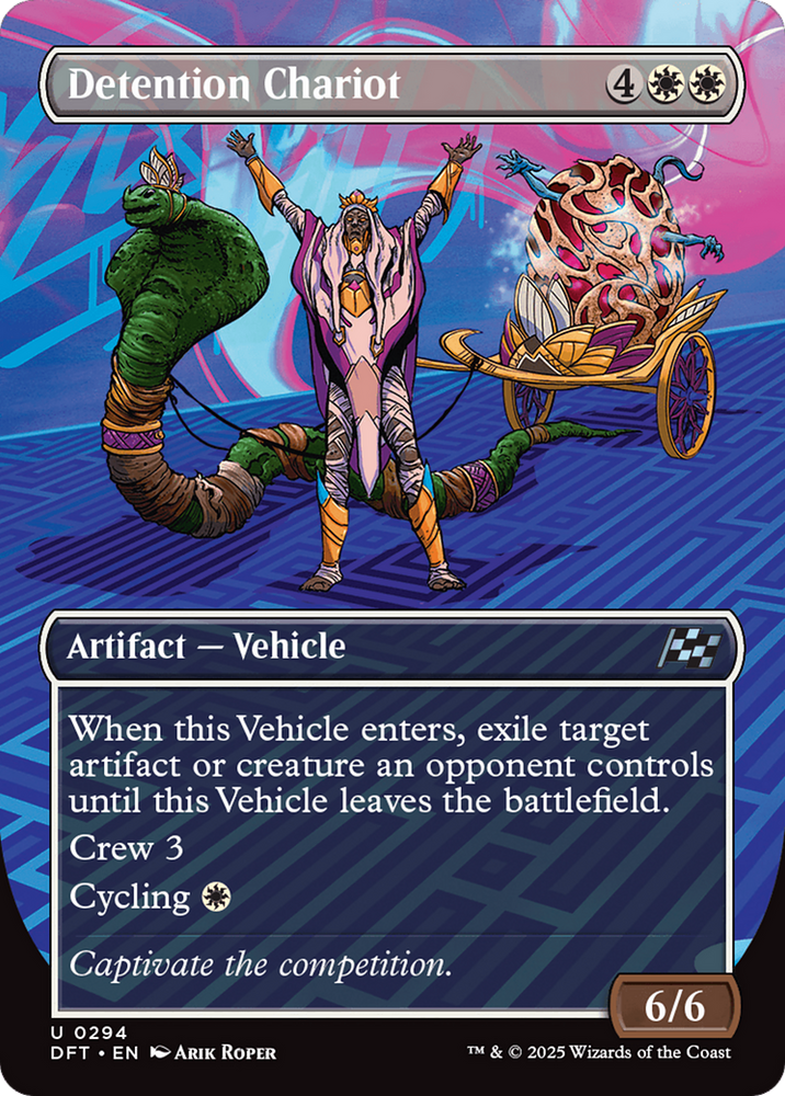 Detention Chariot (Borderless) [Aetherdrift] Magic: The Gathering