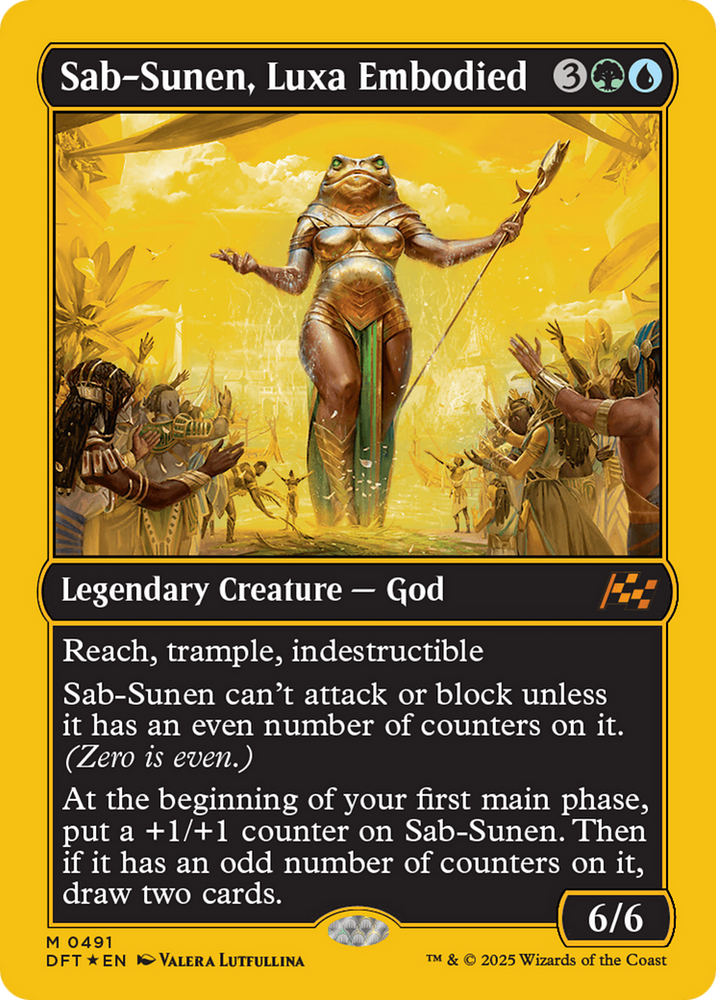 Sab-Sunen, Luxa Embodied (First-Place Foil) [Aetherdrift] Magic: The Gathering