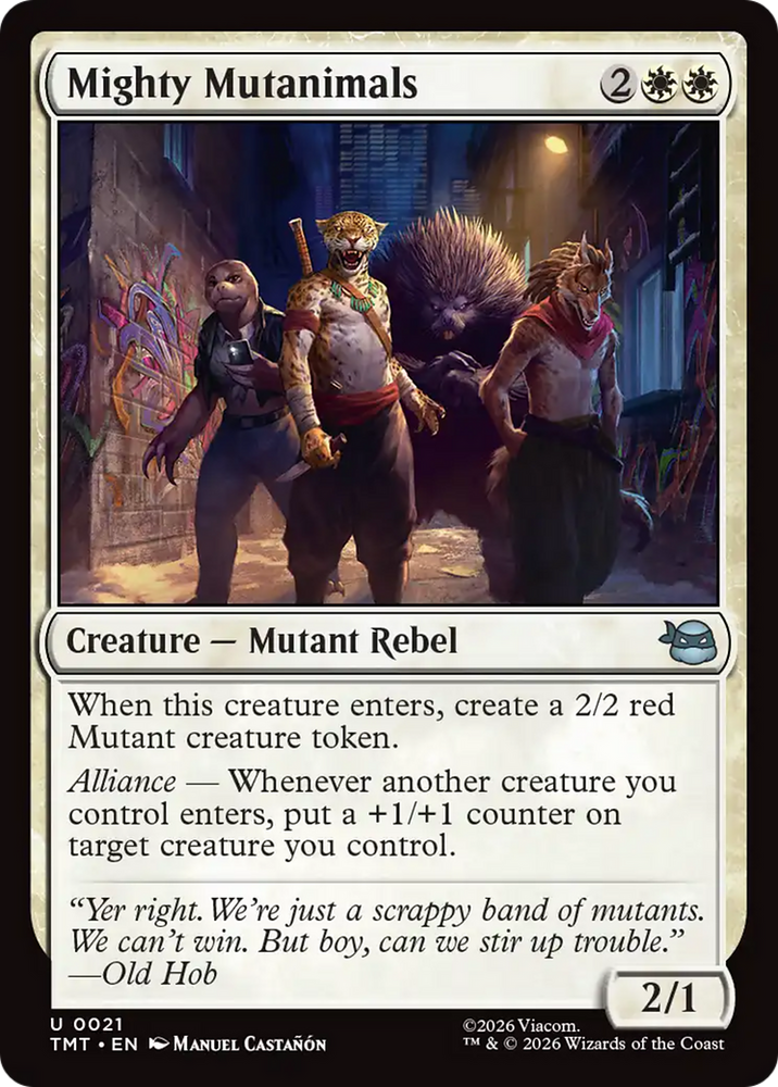 Mighty Mutanimals [Teenage Mutant Ninja Turtles] Magic: The Gathering