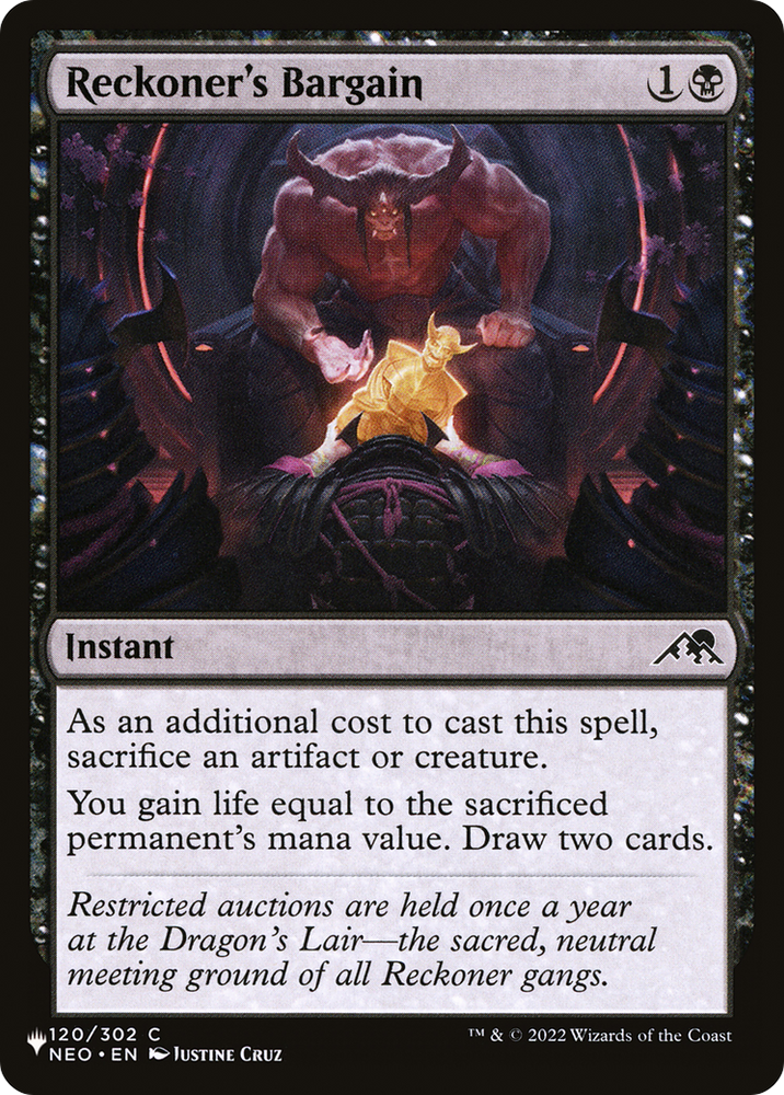 Reckoner's Bargain [The List] Magic: The Gathering