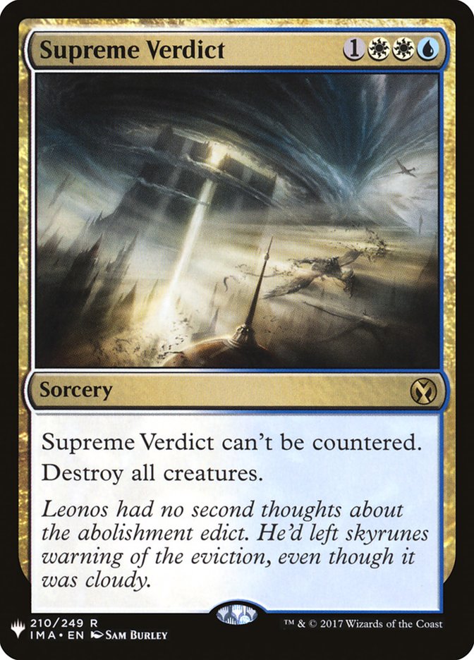 Supreme Verdict [Mystery Booster] Magic: The Gathering