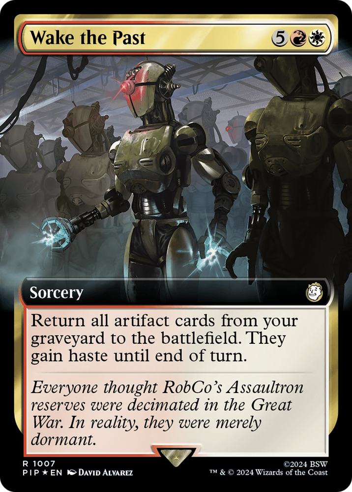 Wake the Past (Extended Art) (Surge Foil) [Fallout] Magic: The Gathering