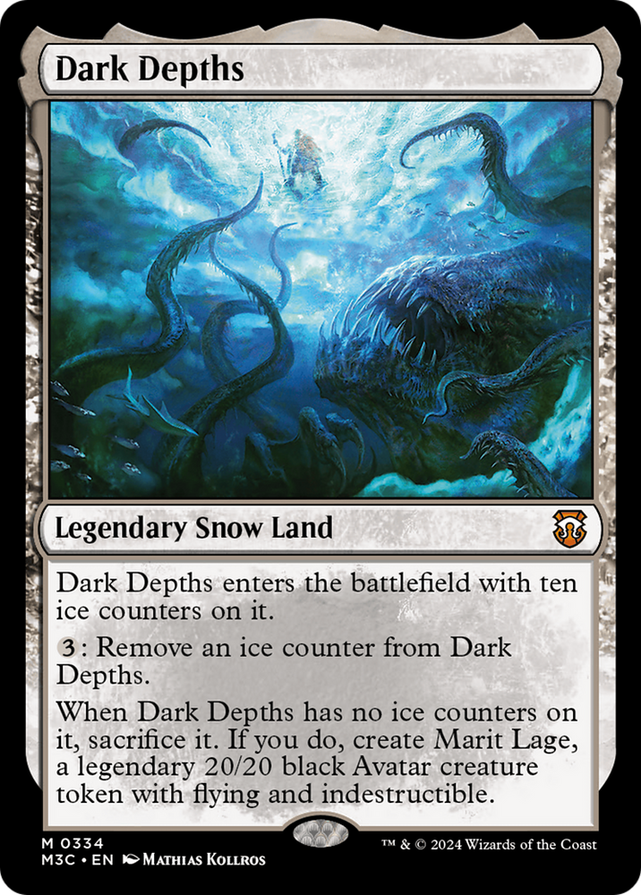 Dark Depths (Ripple Foil) [Modern Horizons 3 Commander] Magic: The Gathering