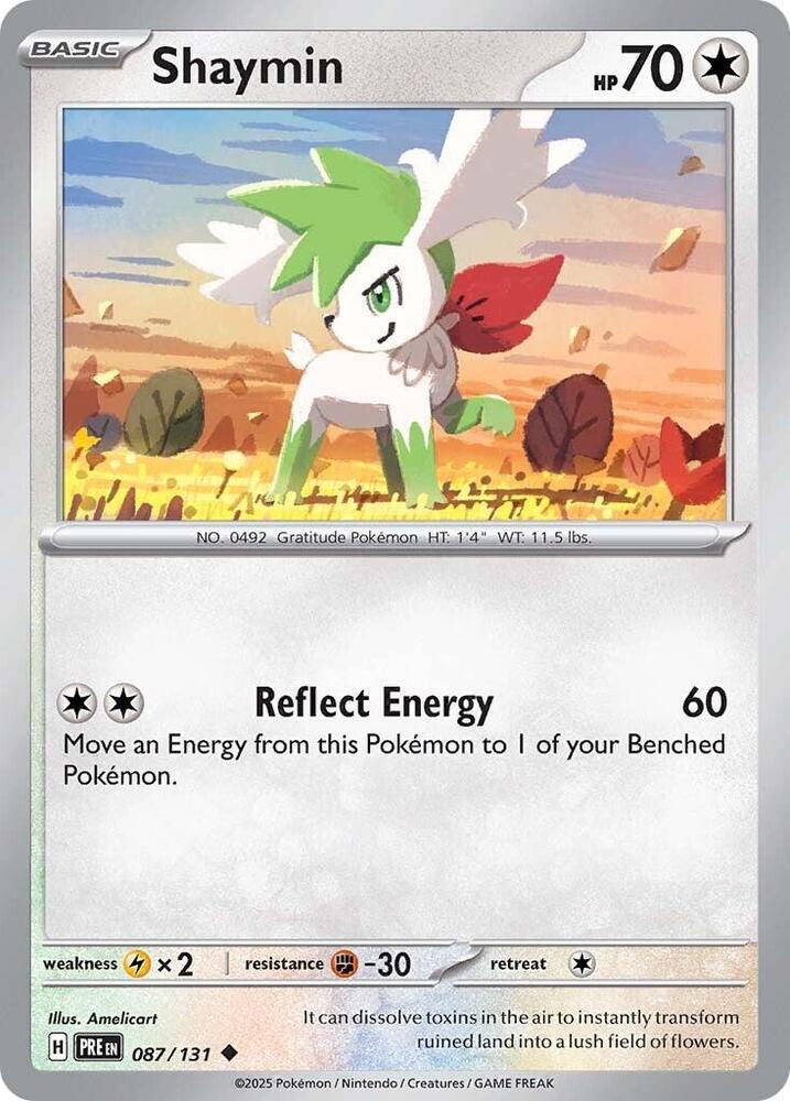 Shaymin (087/131) [Scarlet & Violet: Prismatic Evolutions] Pokémon