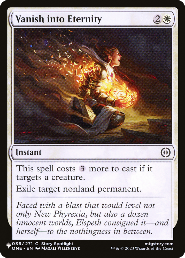 Vanish into Eternity [The List] Magic: The Gathering