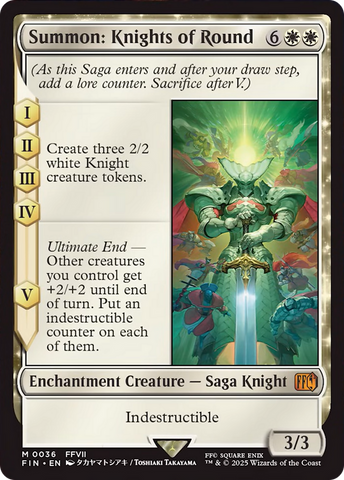 Summon: Knights of Round [FINAL FANTASY] Magic: The Gathering