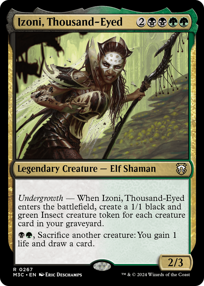 Izoni, Thousand-Eyed (Ripple Foil) [Modern Horizons 3 Commander] Magic: The Gathering